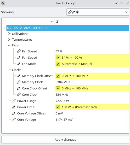 TuxClocker GUI