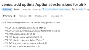 Mesa's Venus VirtIO-GPU Driver Adds More Extensions To Help Zink