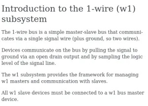 1-Wire "w1" Subsystem Seeing More Activity With Linux 6.5