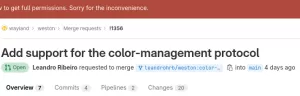 Wayland Color Management Protocol Posted For Weston