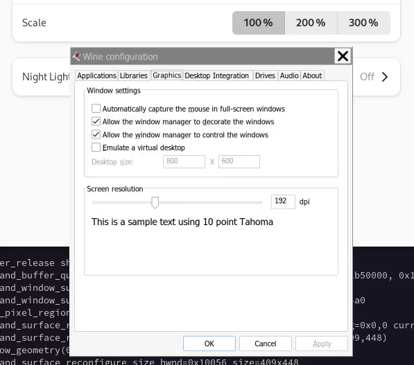 Wine Wayland HiDPI MR screenshot