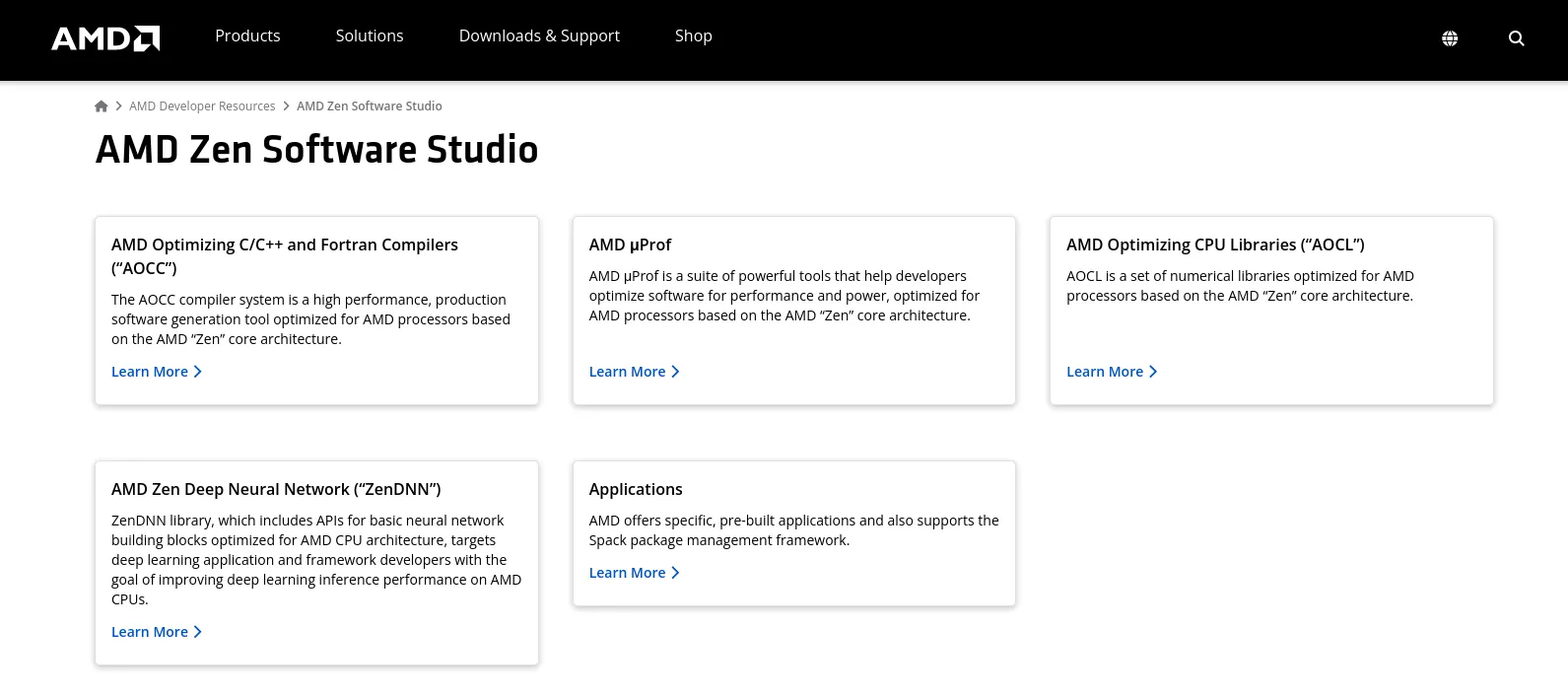 AMD Rolling Out New Website Area For Zen Software Studio