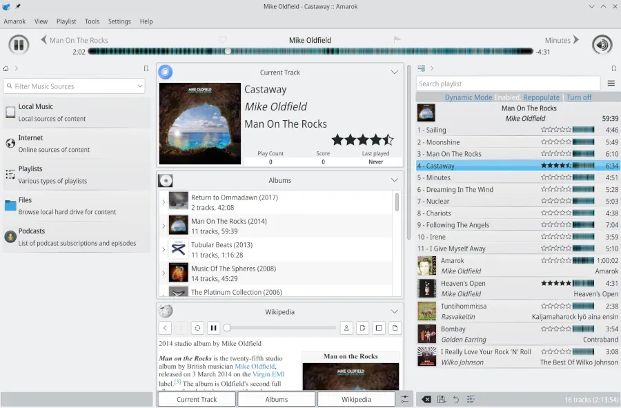 KDE&#39;s Amarok 3.0 Music Player Released After Six Year Hiatus - Now Ported To Qt5