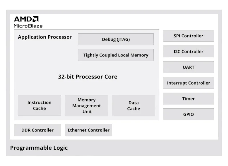 AMD MicroBlaze V official diagram