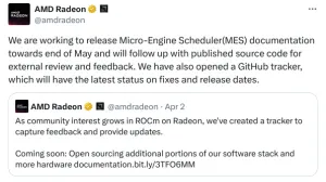 AMD Working To Release MES Documentation & Source Code