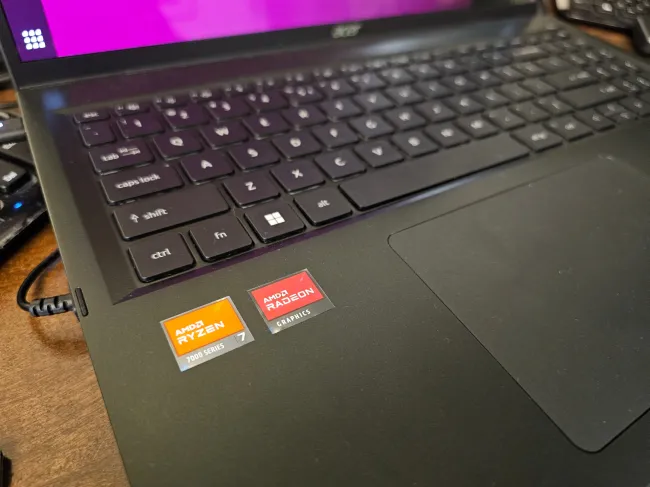 AMD Ryzen laptop