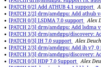 AMDGPU new IP patches