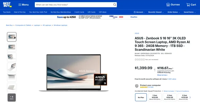 ASUS Zenbook S 16 3K