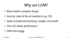 LLVM/Clang Can Work Fine As A GCC Replacement For Linux Distributions