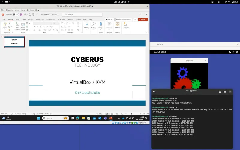 Cyberus VirtualBox KVM screenshot
