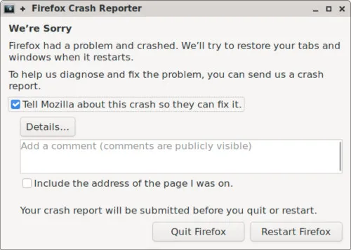 Mozilla's new Rust crash reporter