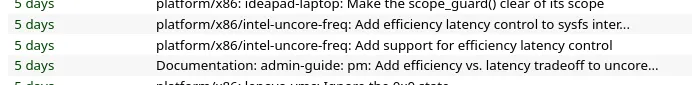 Intel Efficiency Latency Control