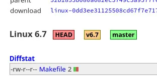 Linux 6.7 Git tag