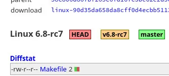 Linux 6.8-rc7 Git tag