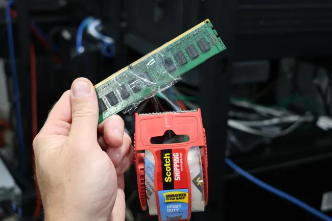 memory sealing with tape