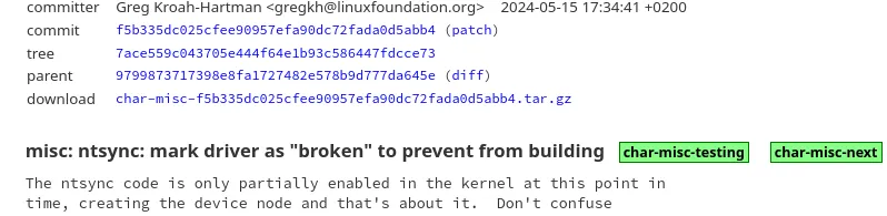 The NTSYNC Driver For Wine/Proton Is &quot;Broken&quot; For Linux 6.10