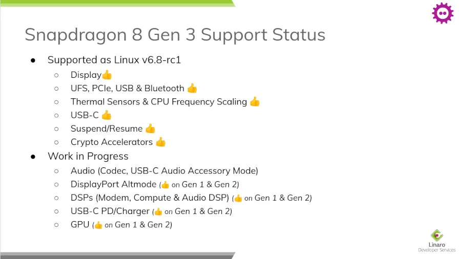 Neil Armstrong's slides on FOSDEM Qualcomm support
