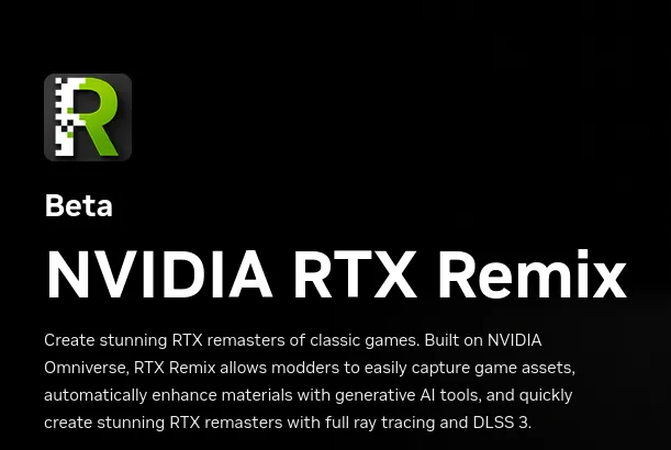 NVIDIA RTX Remix page