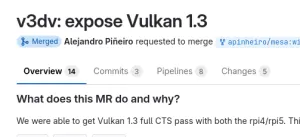 Raspberry Pi Driver Updated With Vulkan 1.3 Support