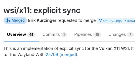 X11 explicit snyc support merged