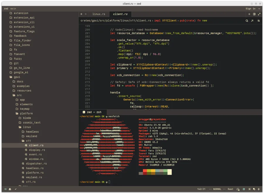 Zed Code Editor Making Progress On Linux Support