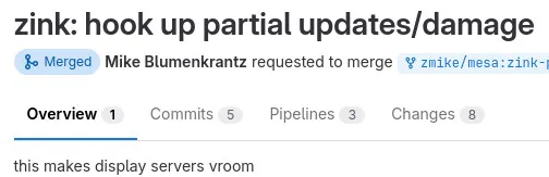 Zink partial updates support merged