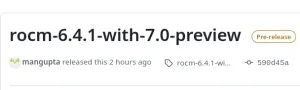 AMD Releases Updated ROCm 7.0 Preview For HIP Testing