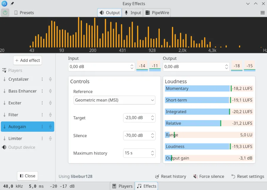 EasyEffects 8.0 Qt UI