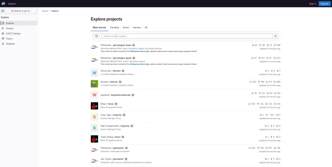 Freedesktop.org gitlab