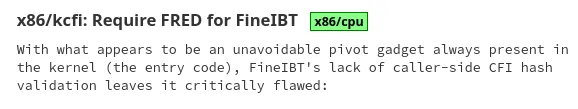 FineIBT needs FRED