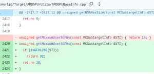 AMD "GFX1250" To Double The Number Of User SGPRs