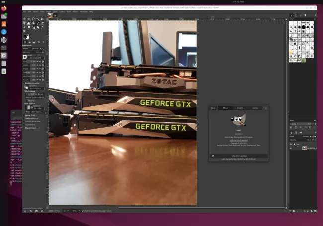 GIMP 3.0 development build on Linux