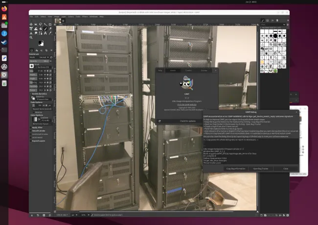 GIMP 3.1.2 على Ubuntu Linux