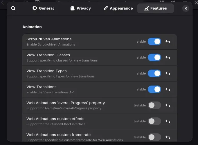 GNOME Web Making It Easier To Toggle WebKit Features