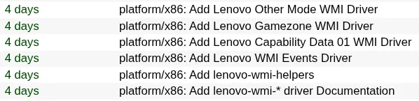 Lenovo WMI Gaming Series Drivers Expected To Debut In Linux 6.17 - Phoronix