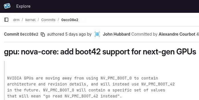 Linux 6.19 Nova Driver Landing Boot42 Support For Next-Gen NVIDIA GPUs
