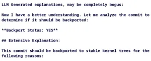 AI Is Now Being Used To Help Determine Patches For Backporting In The Linux Kernel