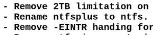 NTFSPLUS Linux Driver Renamed To Just "NTFS" With Latest Code Restructuring