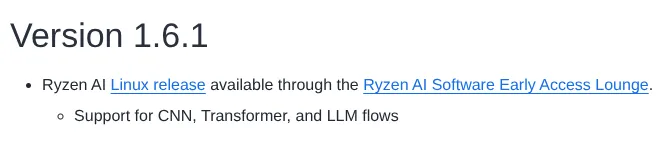 Perangkat Lunak Ryzen AI untuk Linux
