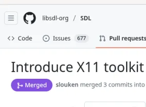 SDL Merges X11TK: A Basic X11 Toolkit