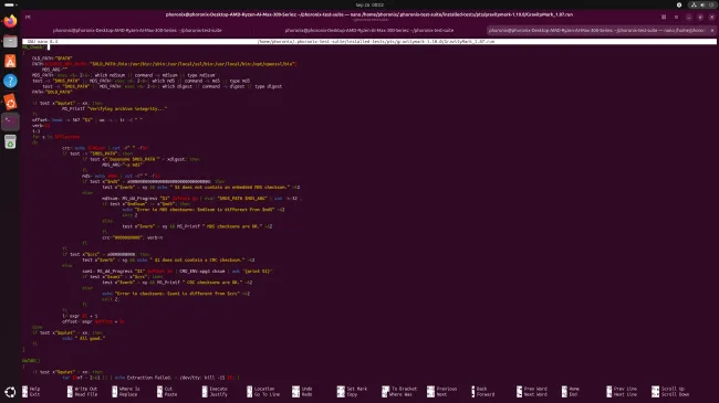 Ubuntu 25.10 Makeself