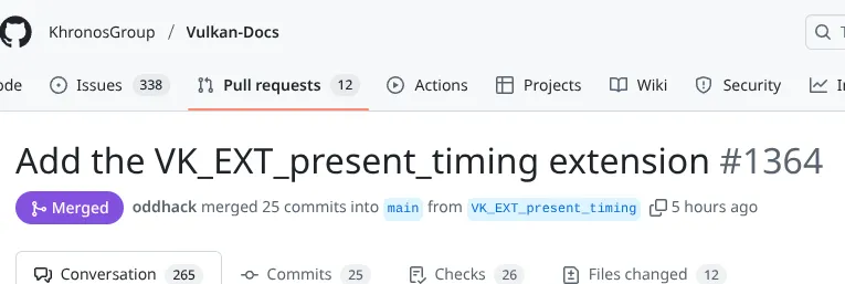 Vulkan’s VK_EXT_present_timing Merged After Five Years In The Making
