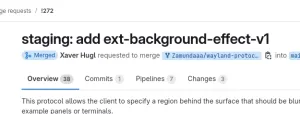 Wayland ext-background-effect-v1 Merged For Background Blur Feature