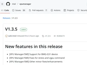 Intel XPU Manager Updated With BMG-G31 GPU Support