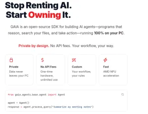 AMD Releases GAIA 0.15 - Positioning It As A Framework/SDK For Building AI PC Agents