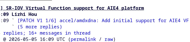 AMD e il supporto SR-IOV per le NPU Ryzen AI di prossima generazione