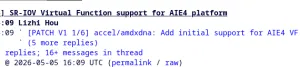 SR-IOV Support Appears To Be Coming For Next-Gen Ryzen AI NPUs
