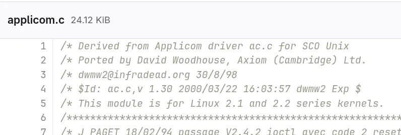 Applicom Linux driver ported from SCO Unix