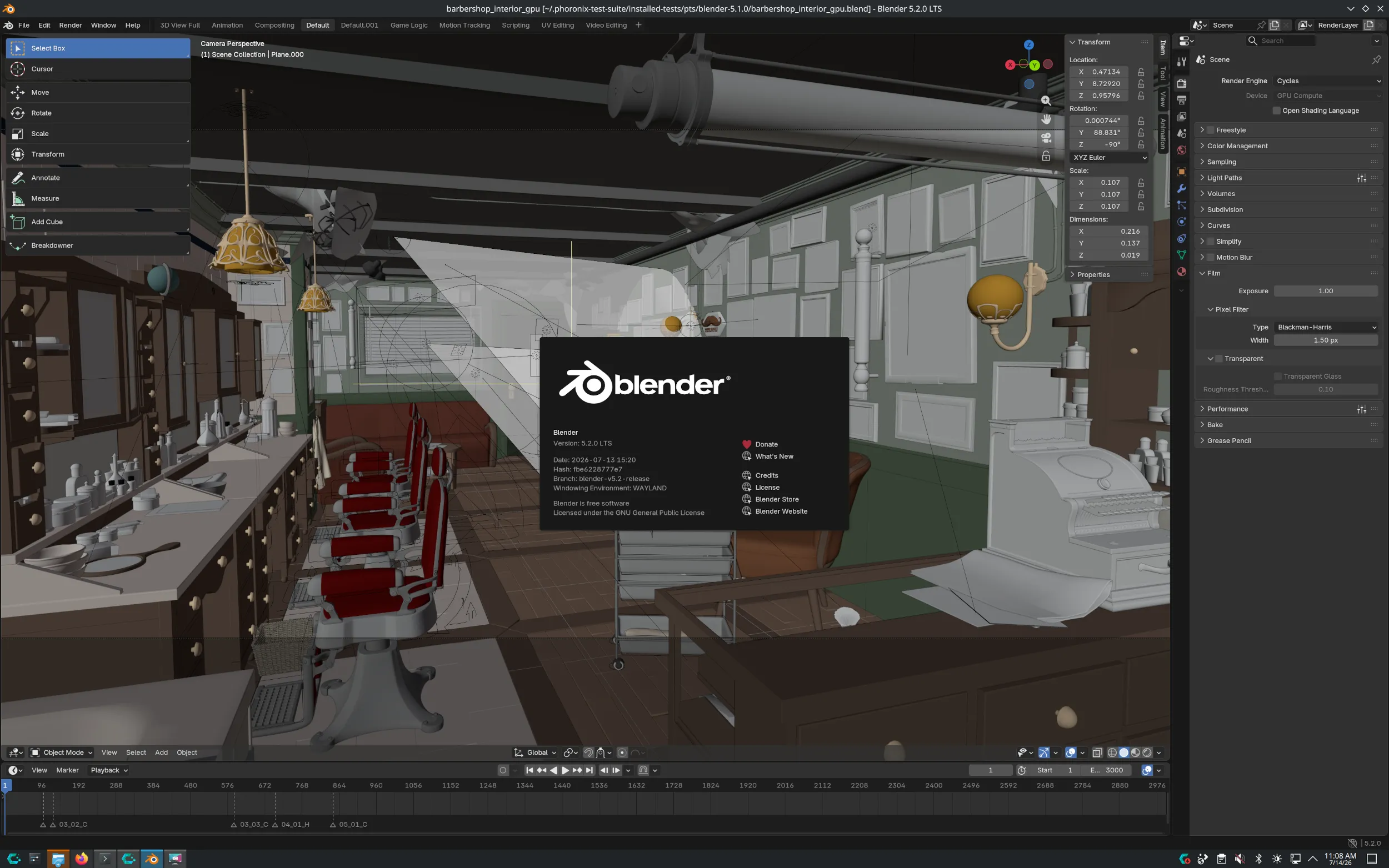 Blender 5.2 LTS er lansert med mange gode forbedringer