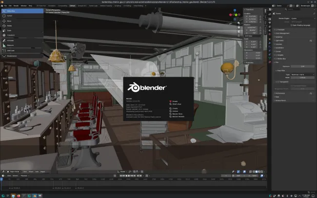 Blender 5.2 LTS on CachyOS Linux